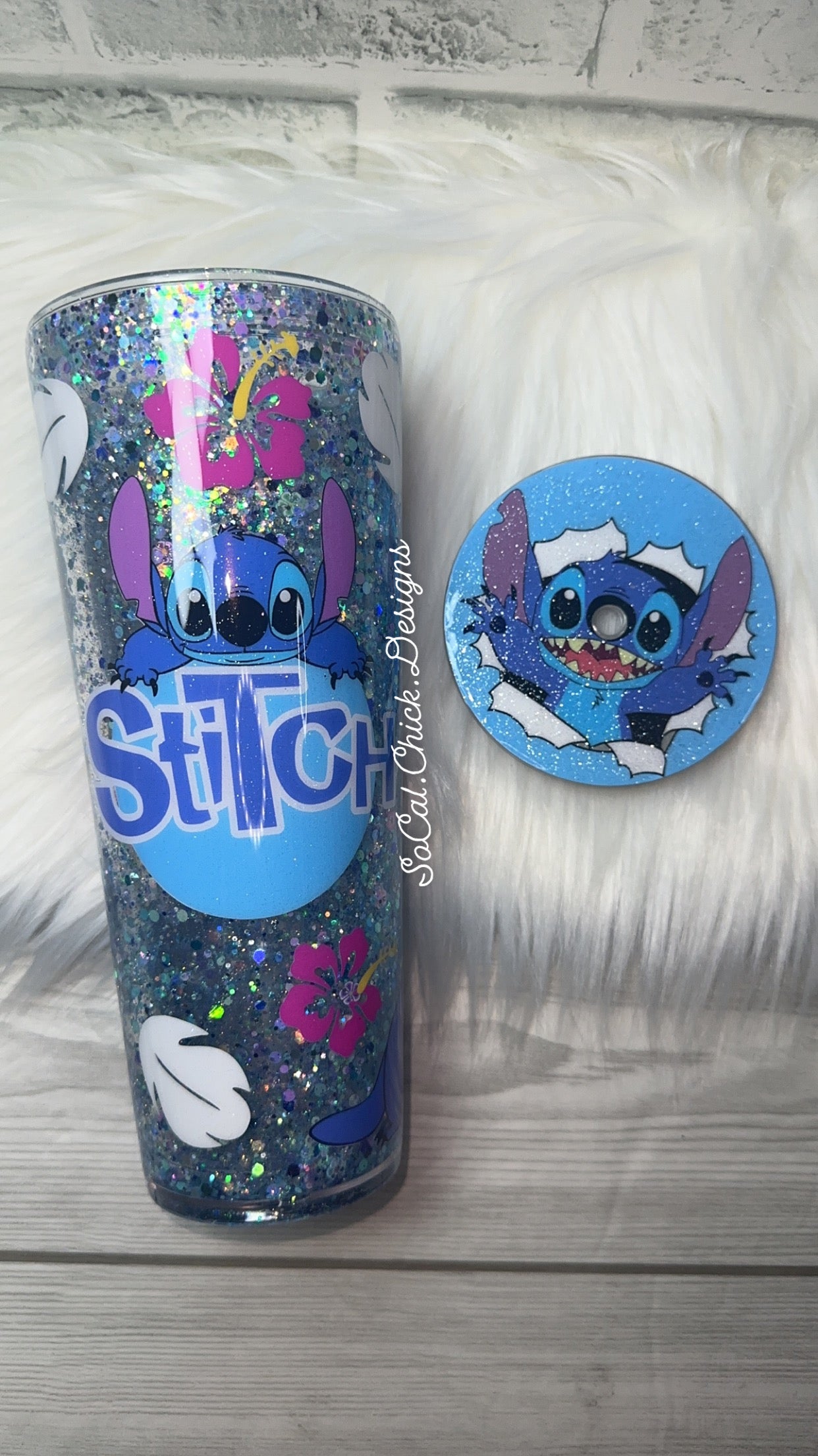 RTS {Blue Alien} 24oz Snow Globe