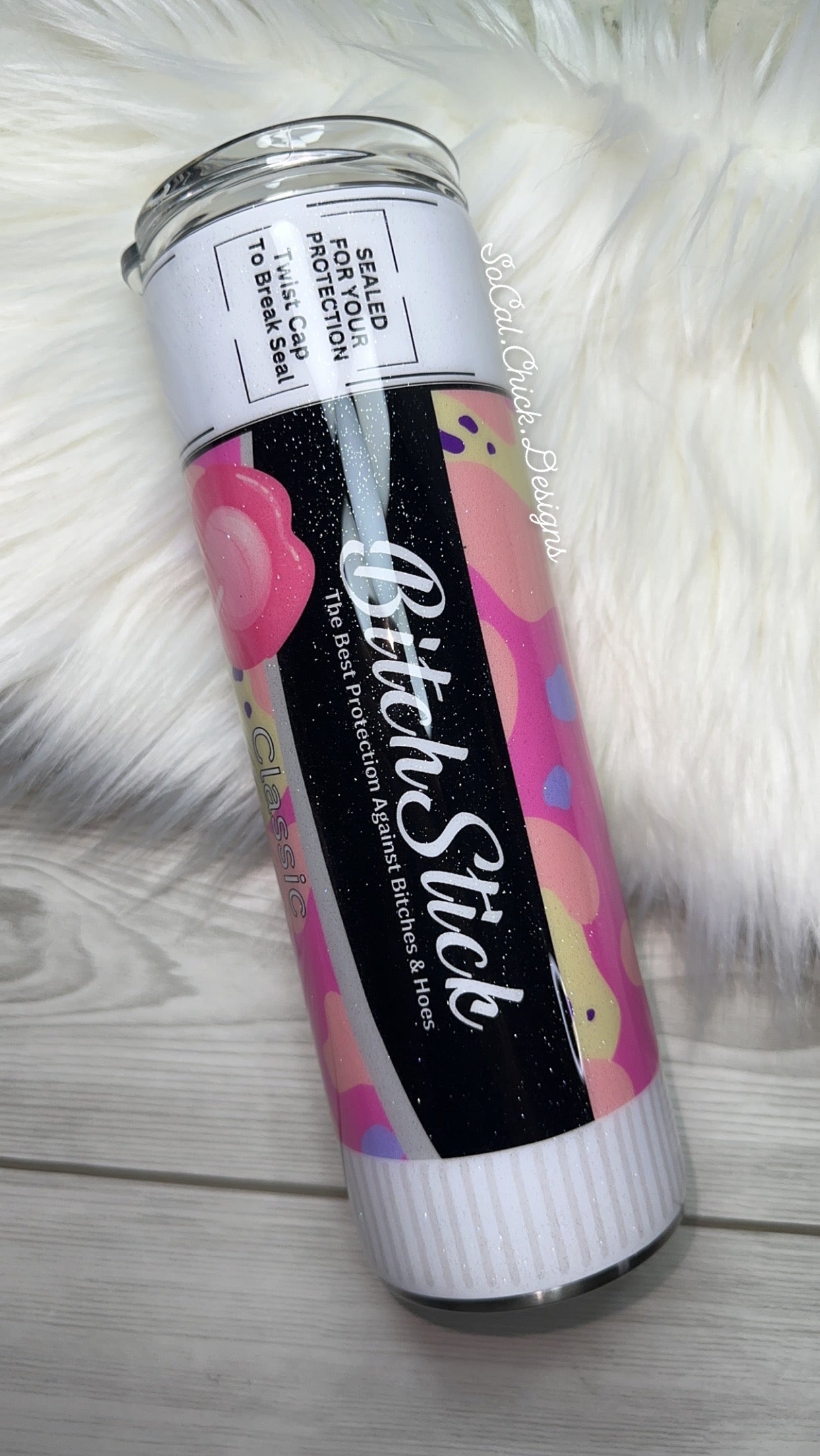 RTS {Sweary Bubblegum Stick} 30oz Skinny