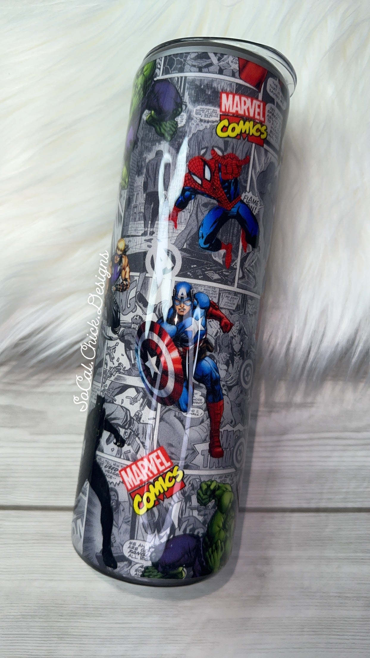 RTS {Avenge Comics Fabric} 30oz Skinny