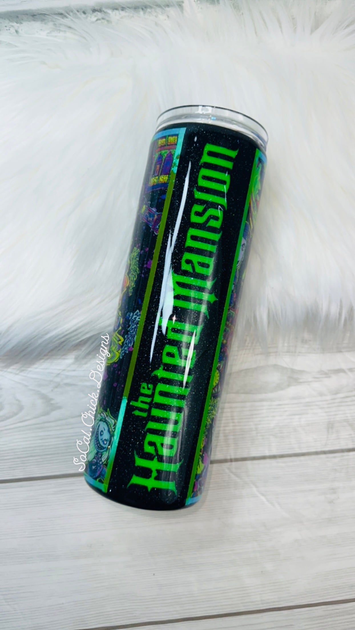 RTS {Haunted Mansion GLOW} 30oz Skinny