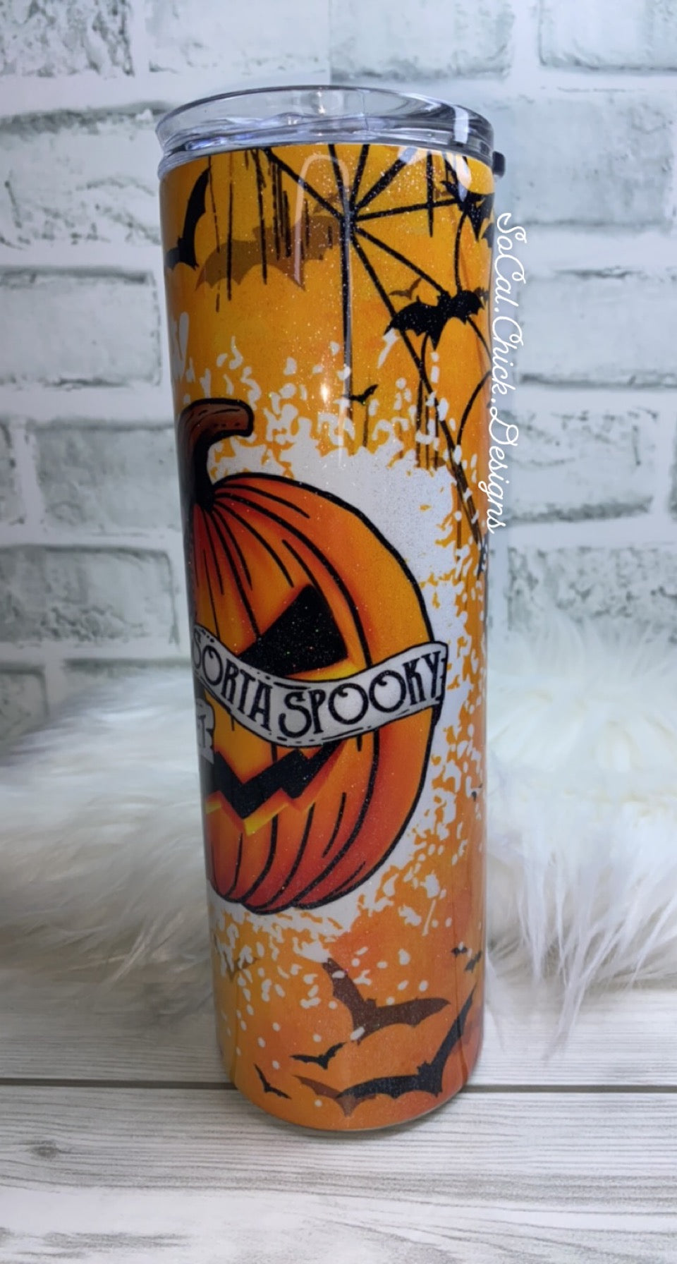 RTS {Sorta Sweet Sorta Spooky} 30oz Skinny