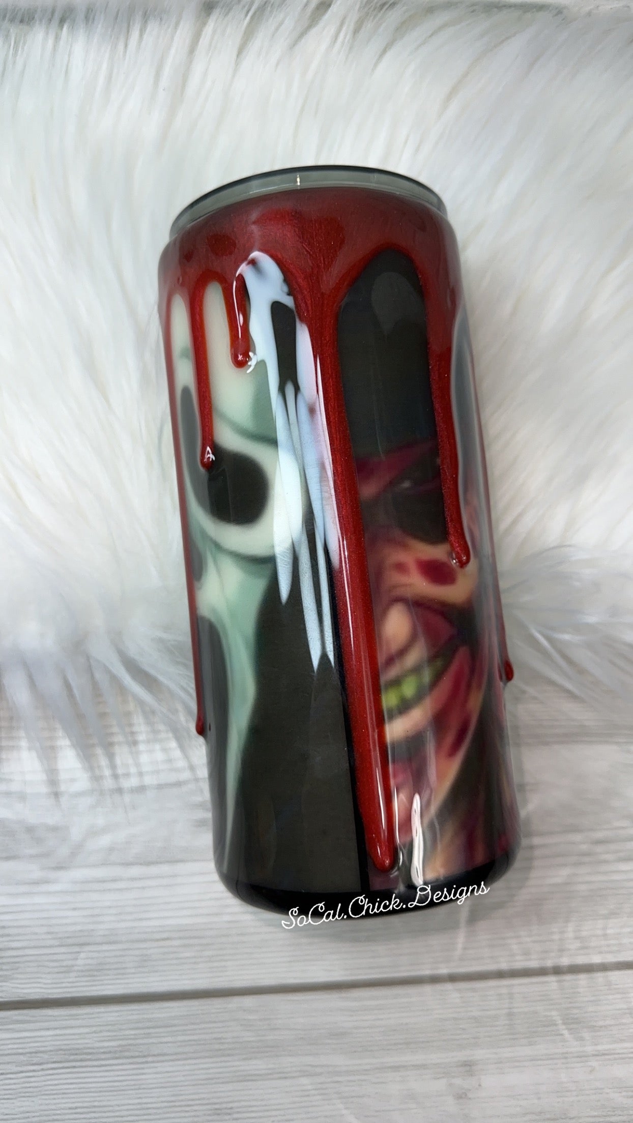 MTO {Horror Faces GLOW} Select Your Tumbler Style