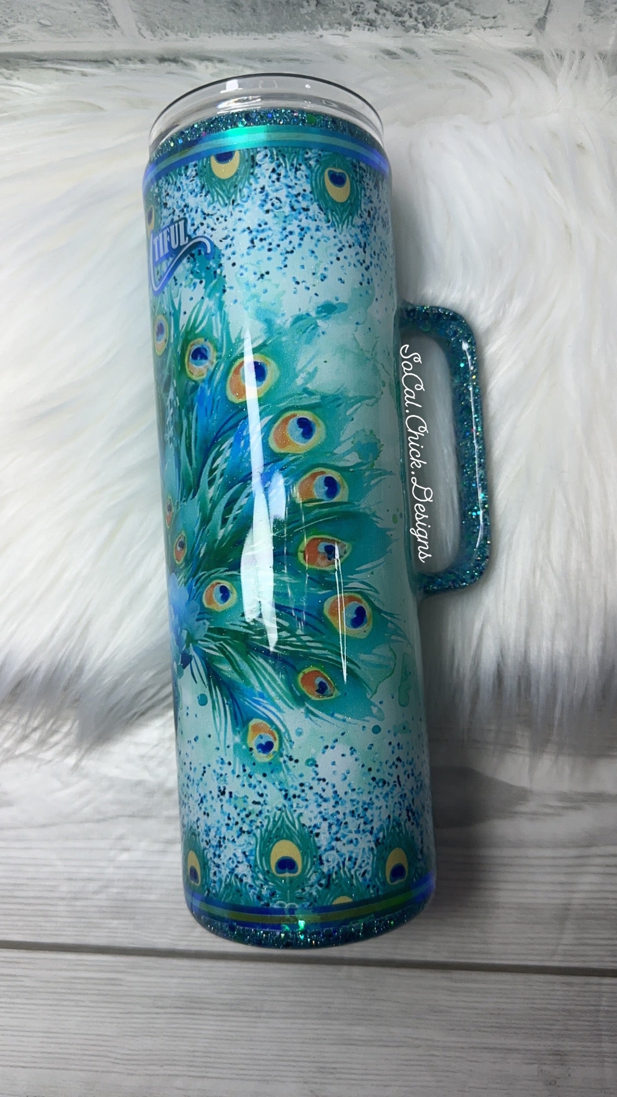 RTS {BeYOUtiful Peacock} 30oz Skinny