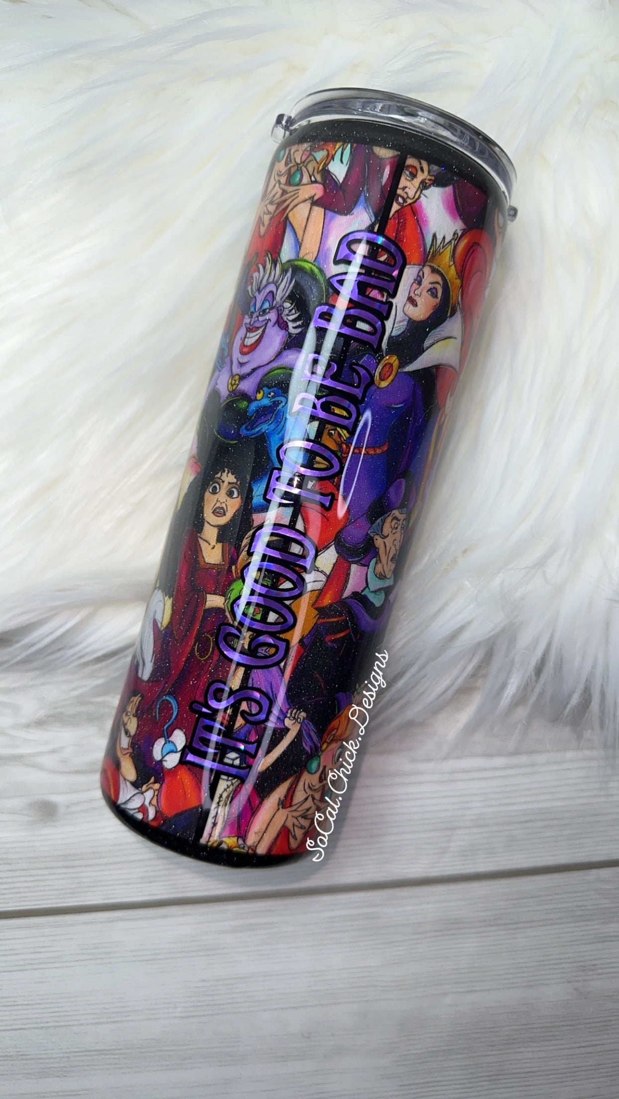 RTS {Villains Good To Be Bad Fabric} 20oz Skinny