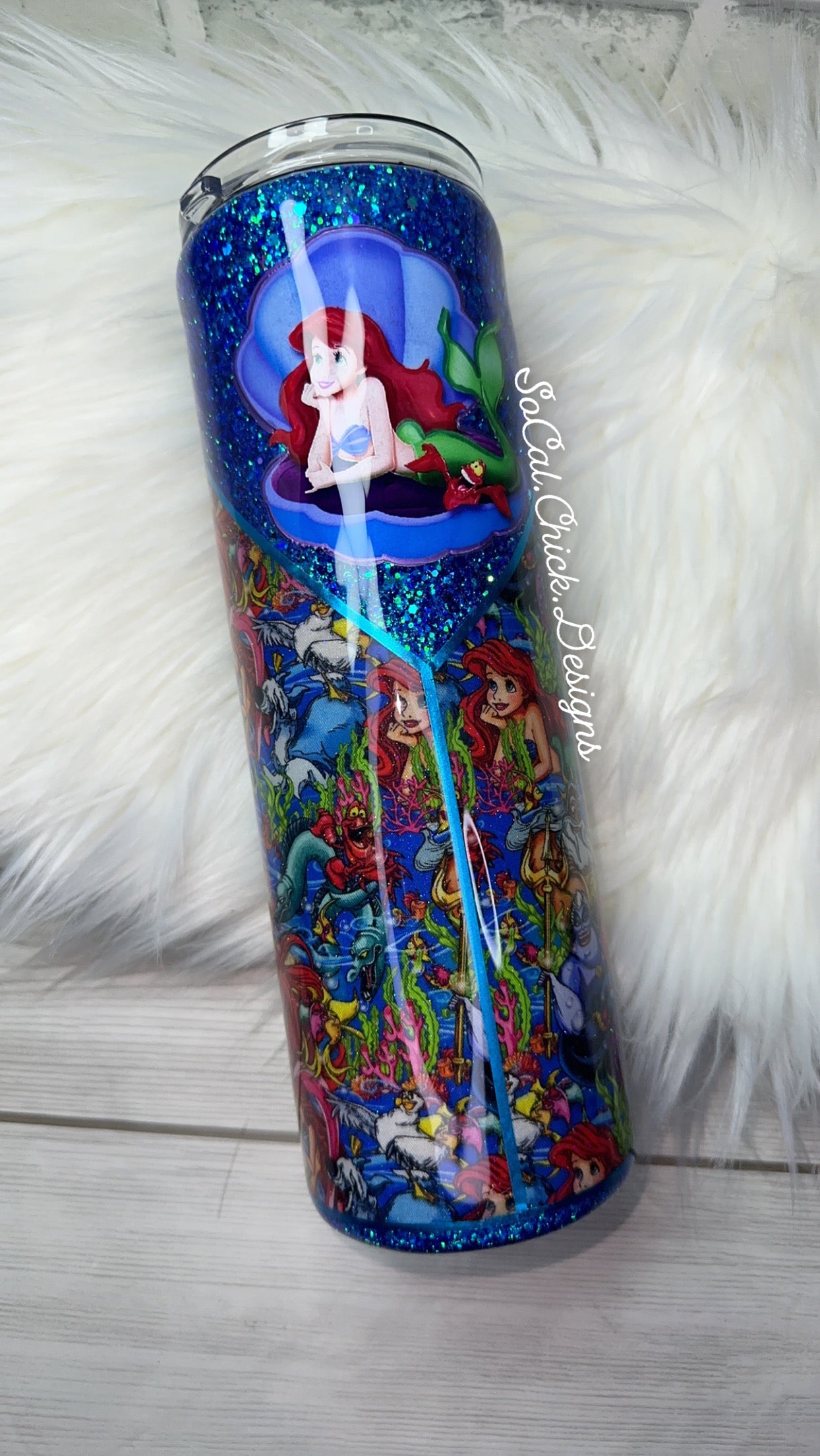RTS {Part Of Your World Fabric} 30oz Skinny