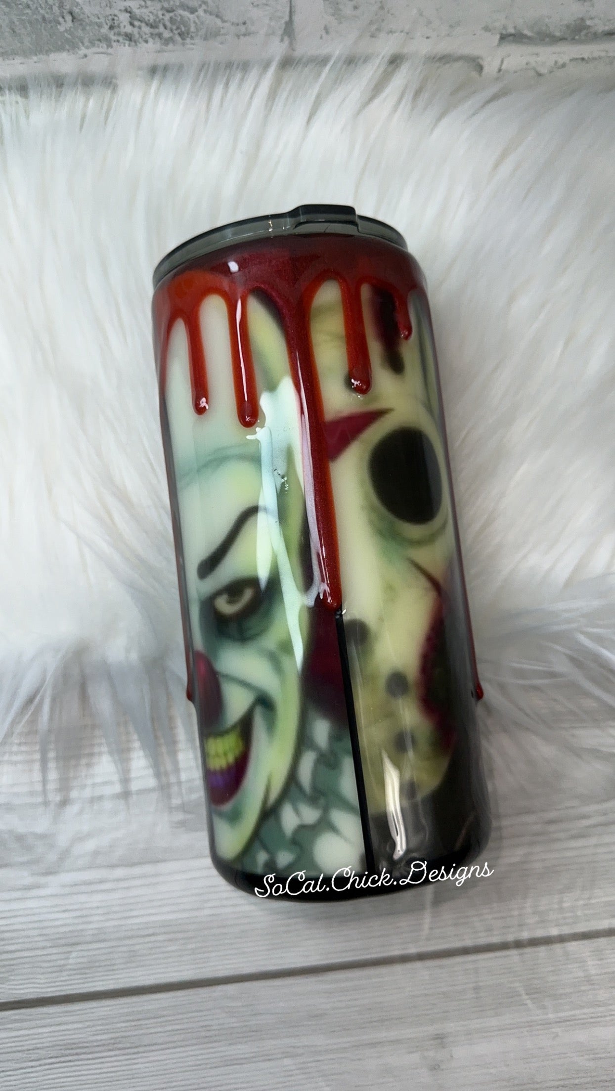 MTO {Horror Faces GLOW} Select Your Tumbler Style