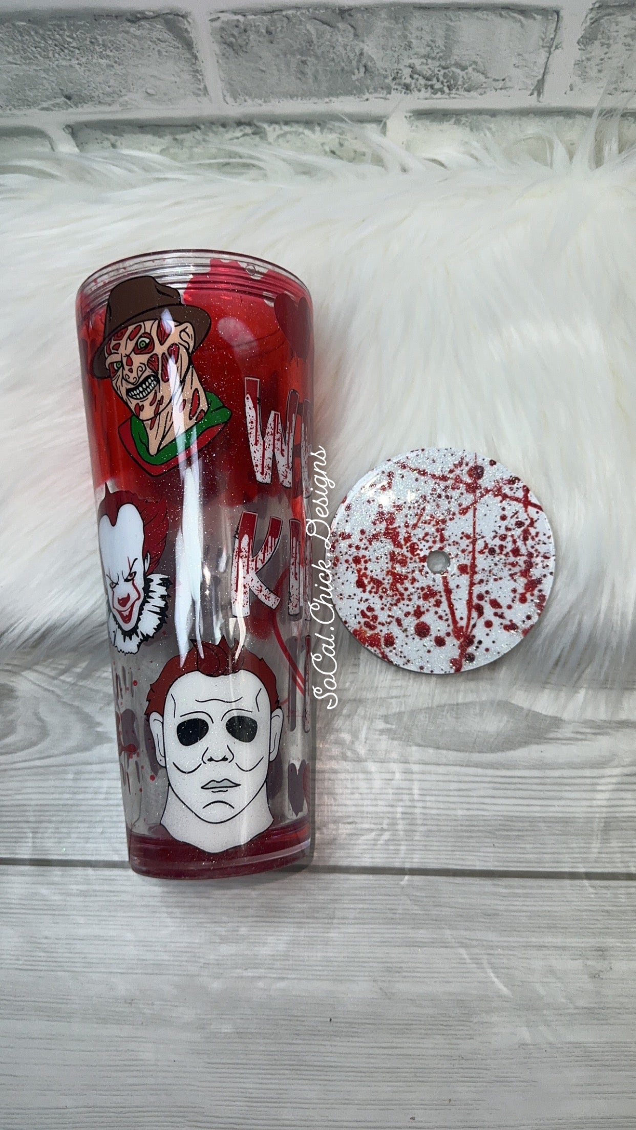 RTS {We're Killin' It- Horror} 24oz Snow Globe