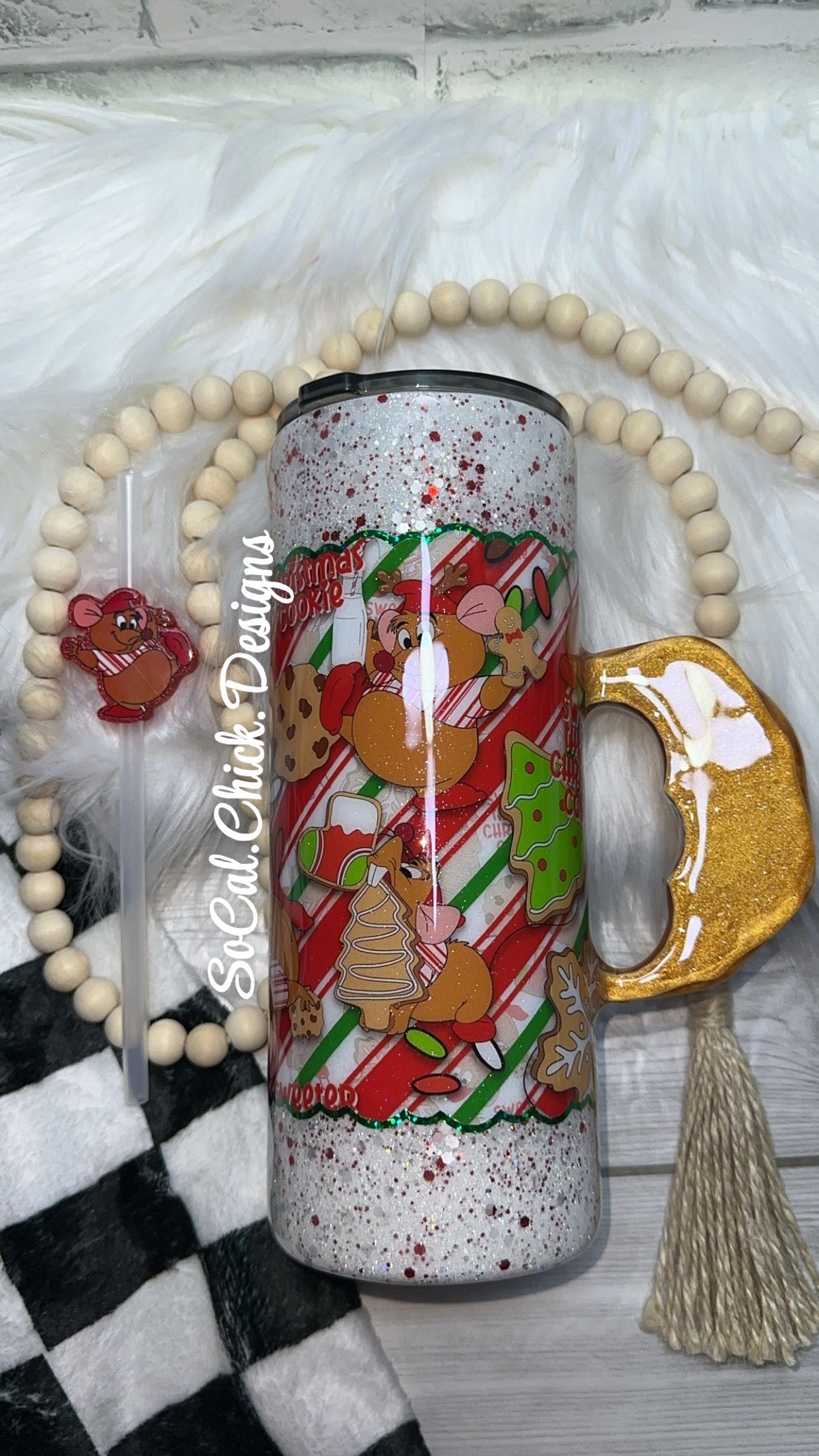 RTS {Sweeter Than A Christmas Cookie w Cookie Handle} 30oz Fatty