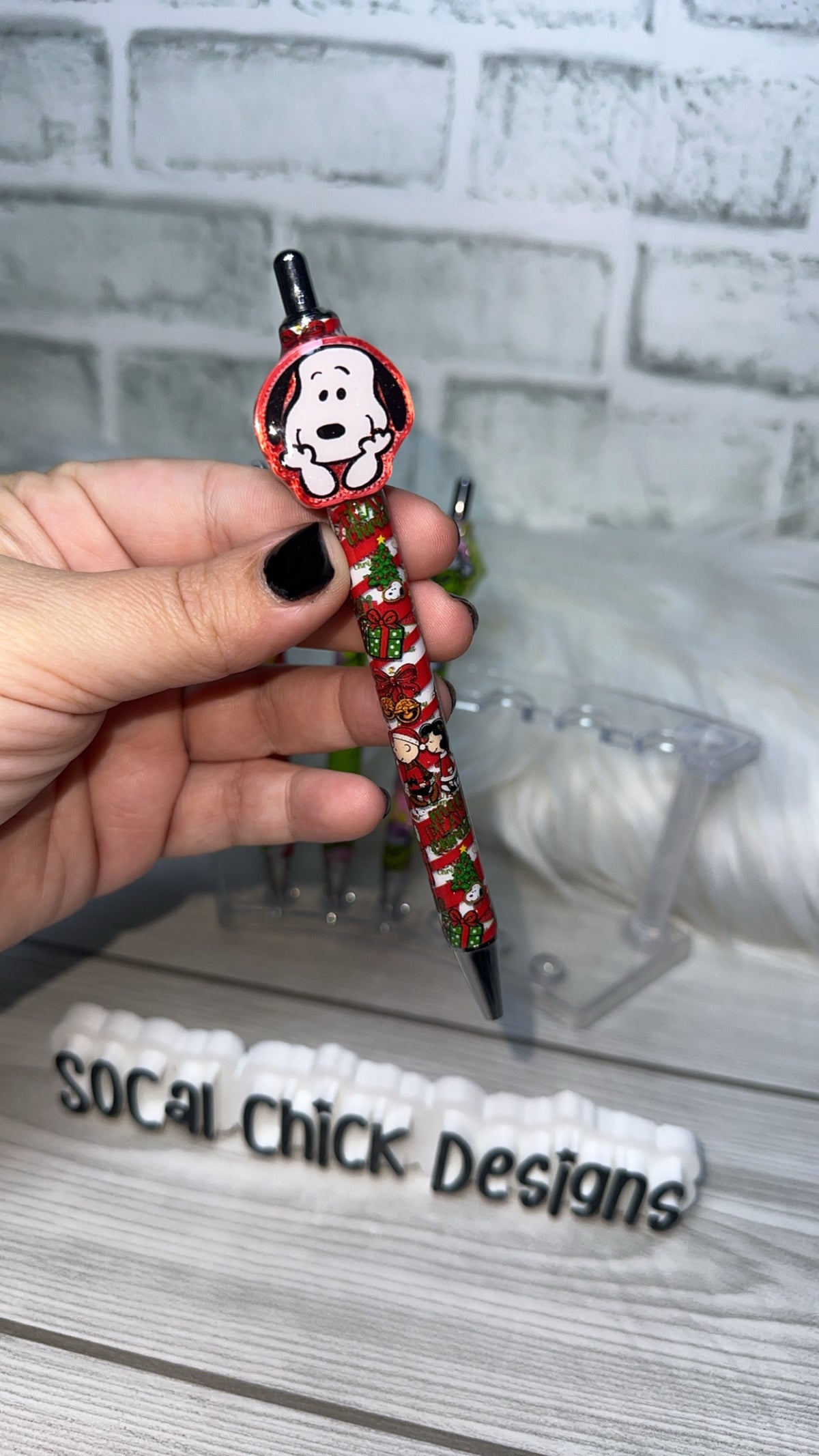 MTO {Christmas Character Pens - w Topper } Select Your Pen
