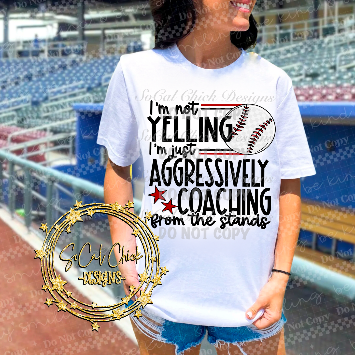 MTO {Aggressively Coaching Baseball} White Adult Shirt/Crewneck/Hoodie