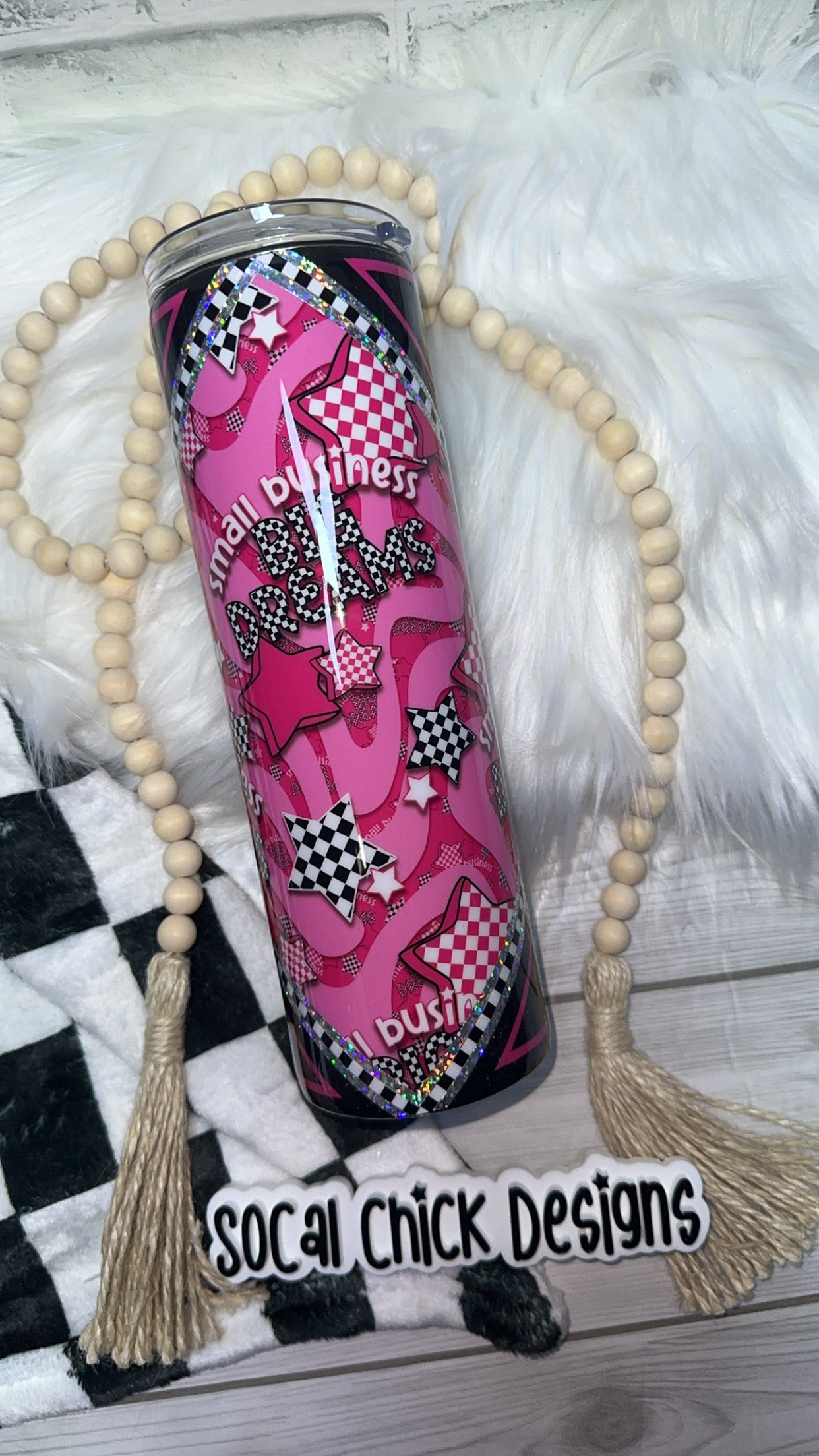 RTS {Small Business Big Dreams w Puffy Star} 30oz Skinny