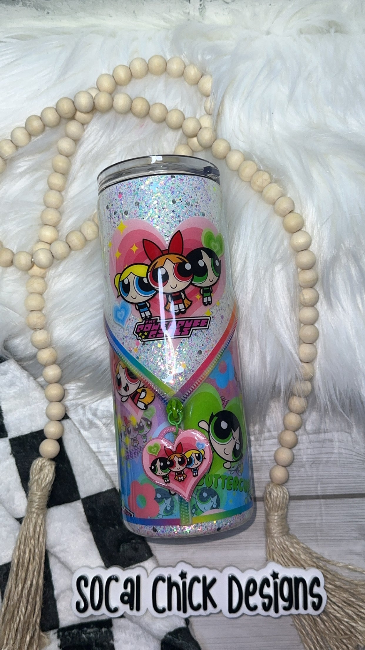 RTS {Puff Girls w Zipper & Charm} 25oz Skinny