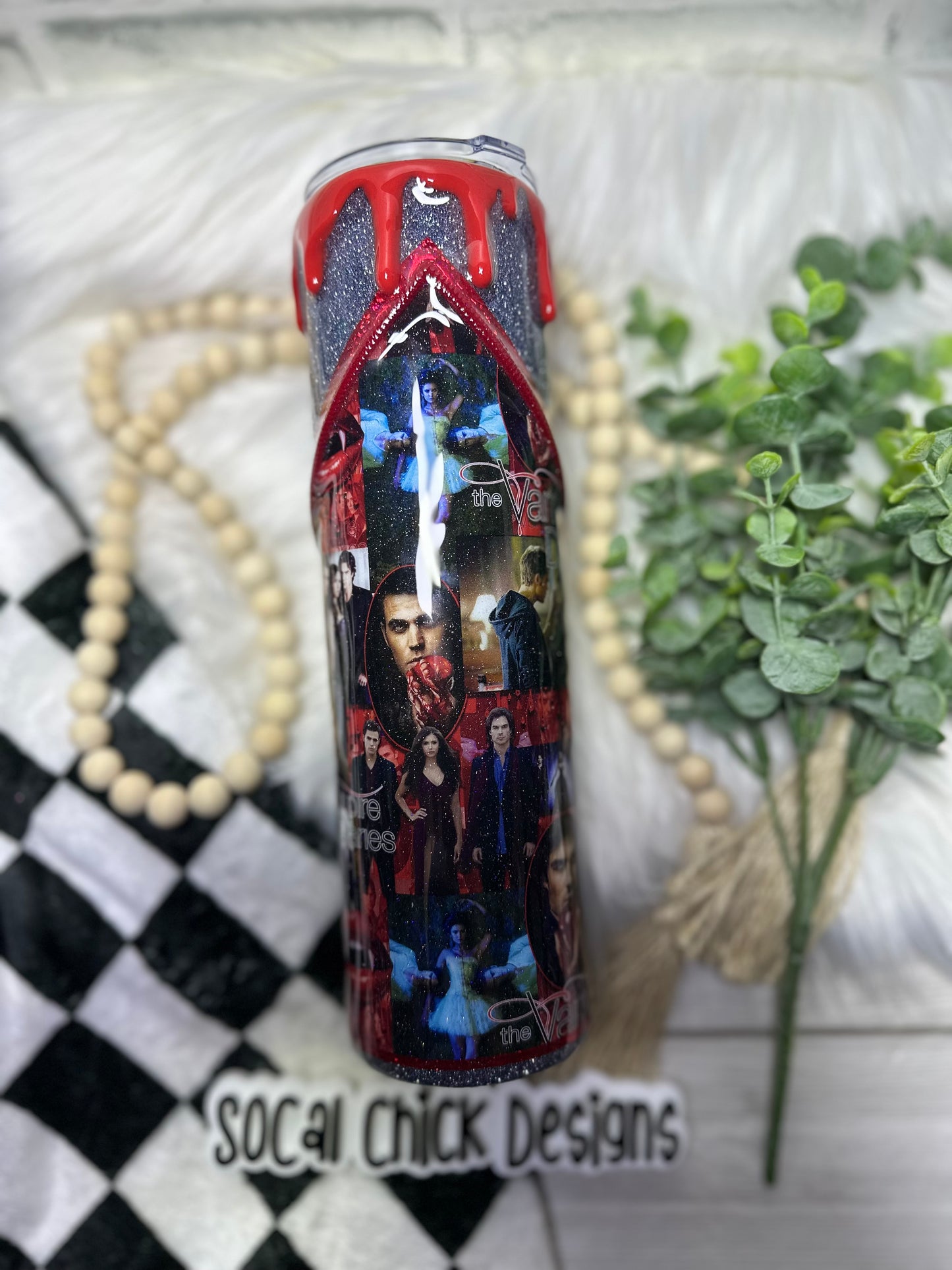 MTO {TVD with Zipper, Charm & Snow Globe Bottom} Select Your Tumbler Style