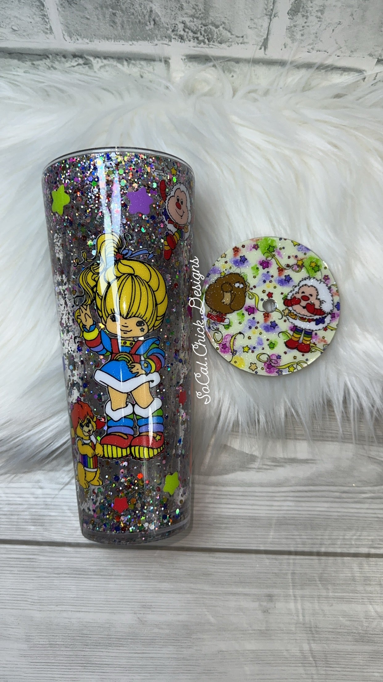 RTS {Rainbow Girl} 24oz Snow Globe
