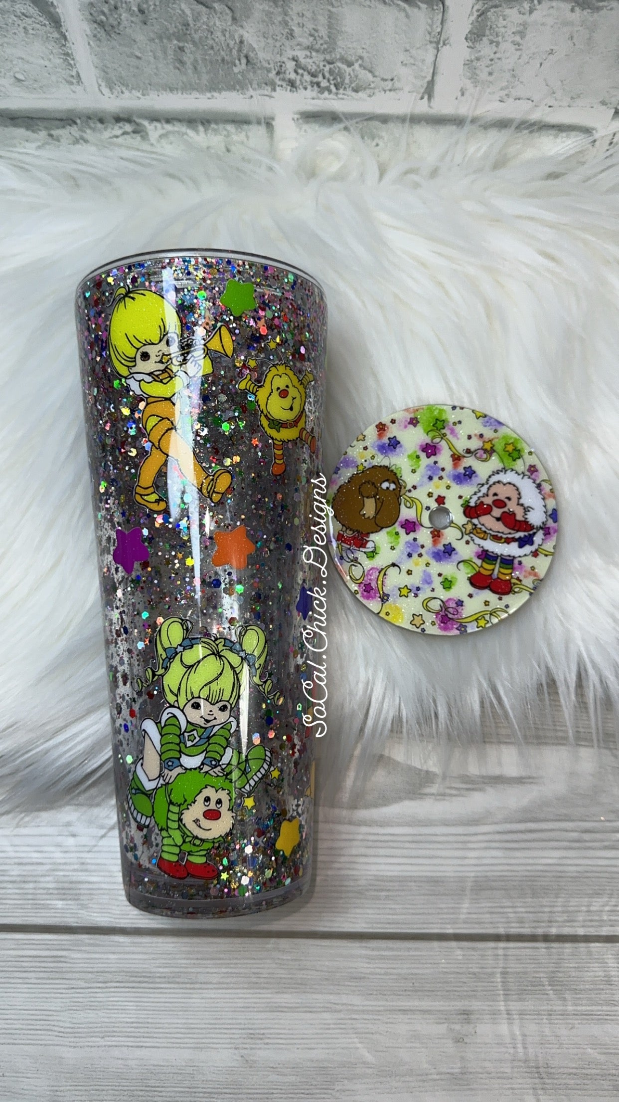 RTS {Rainbow Girl} 24oz Snow Globe