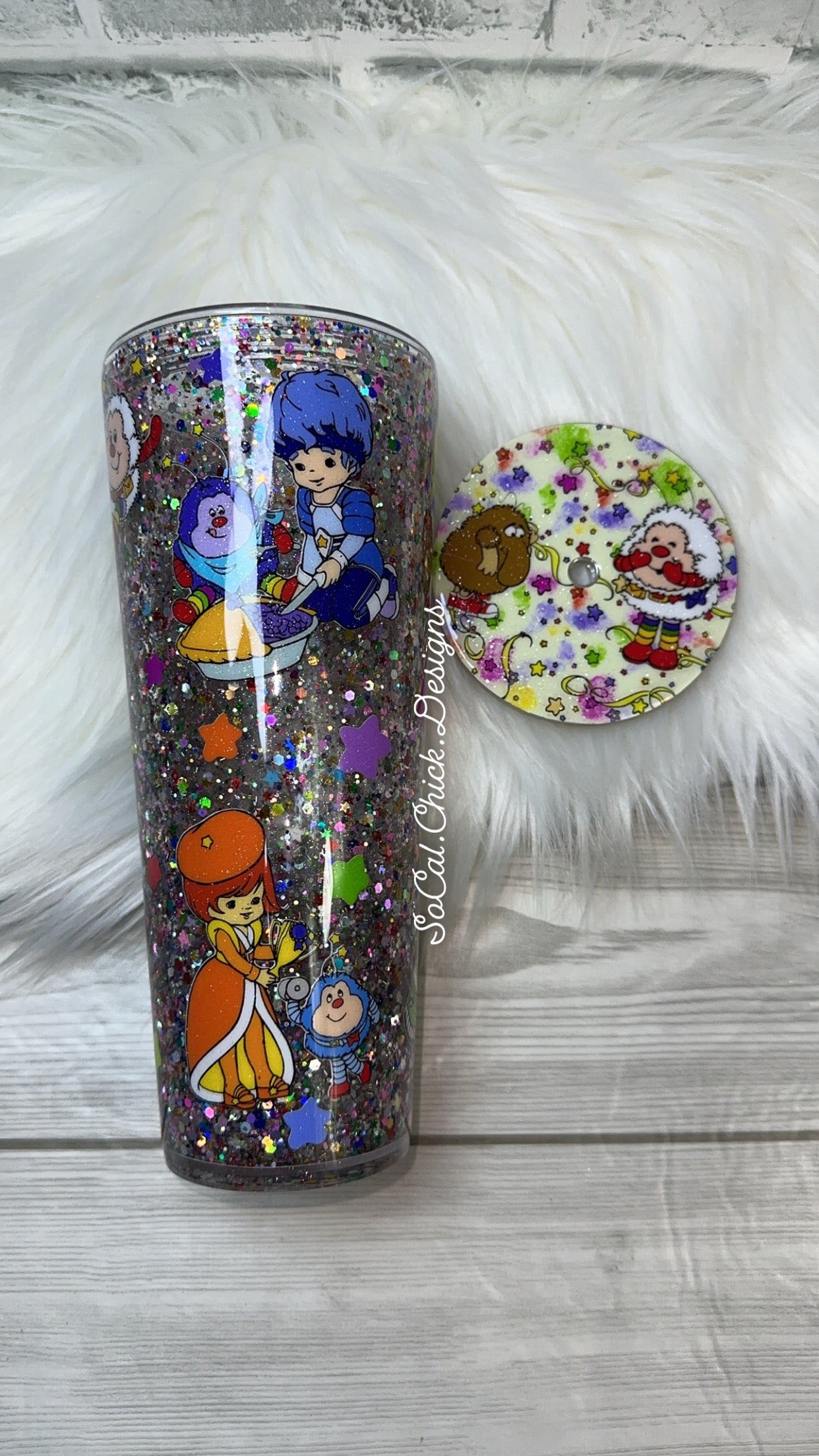 RTS {Rainbow Girl} 24oz Snow Globe