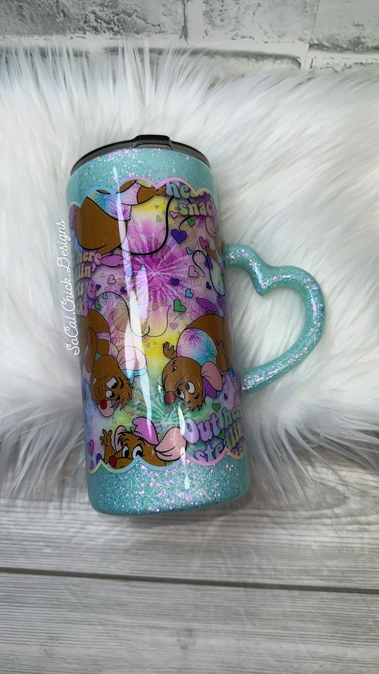 MTO {Stealin' Hearts & Snacks w Heart Handle} 22oz Fatty