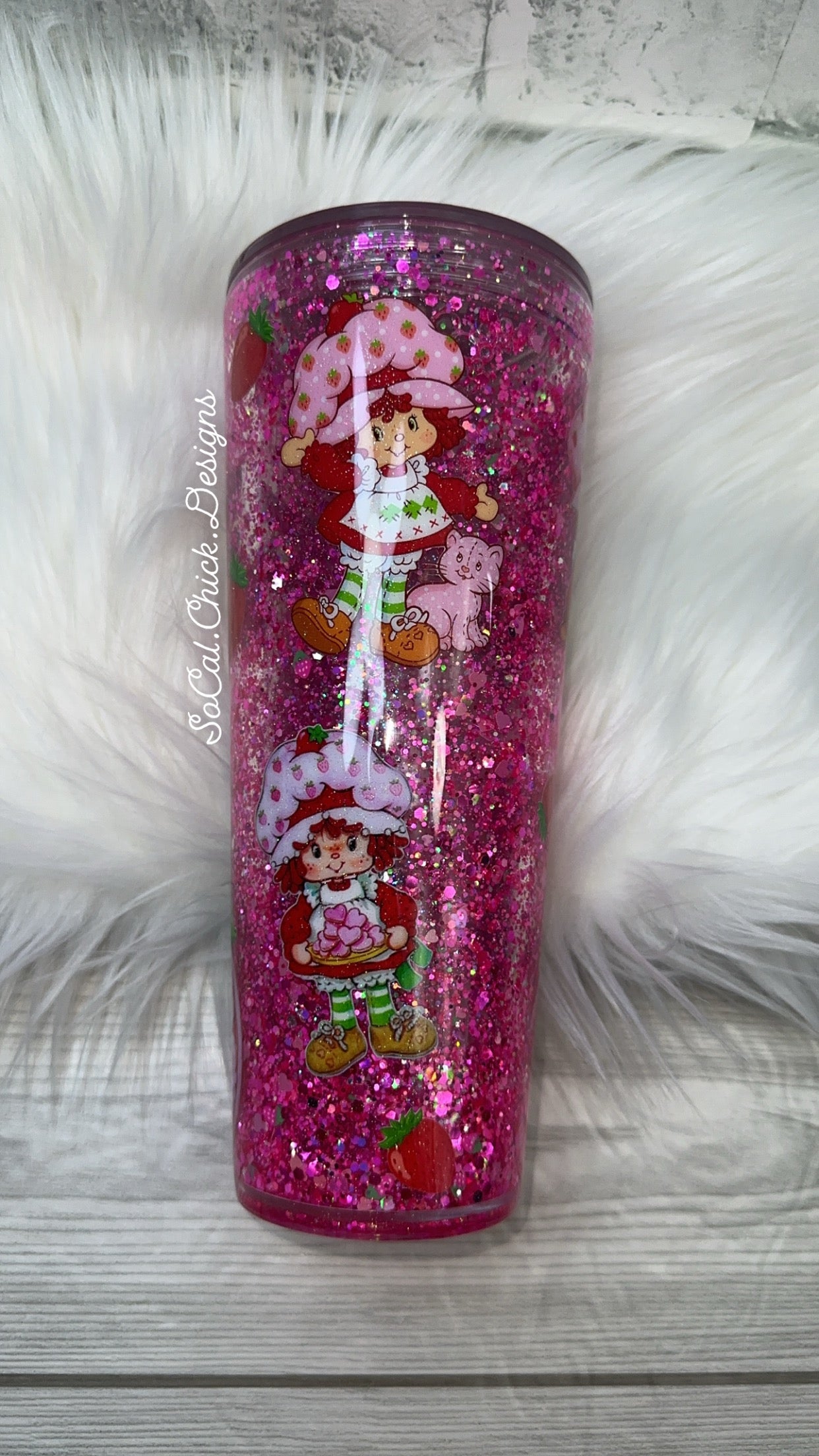 RTS {Strawberry Girl} 24oz Snow Globe