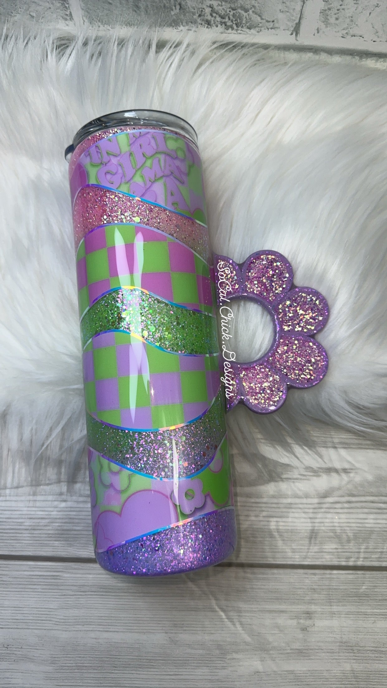 RTS {Girl Mama Era - Flower Handle} 30oz Skinny