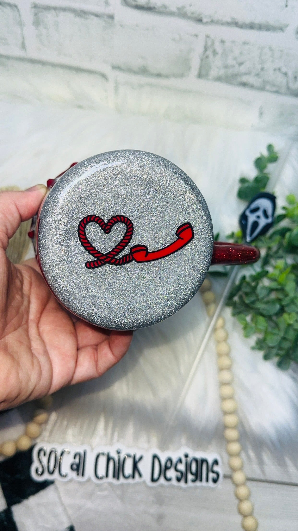 RTS {GF Scream For Me w Heart Handle & Drip} 10oz Mug