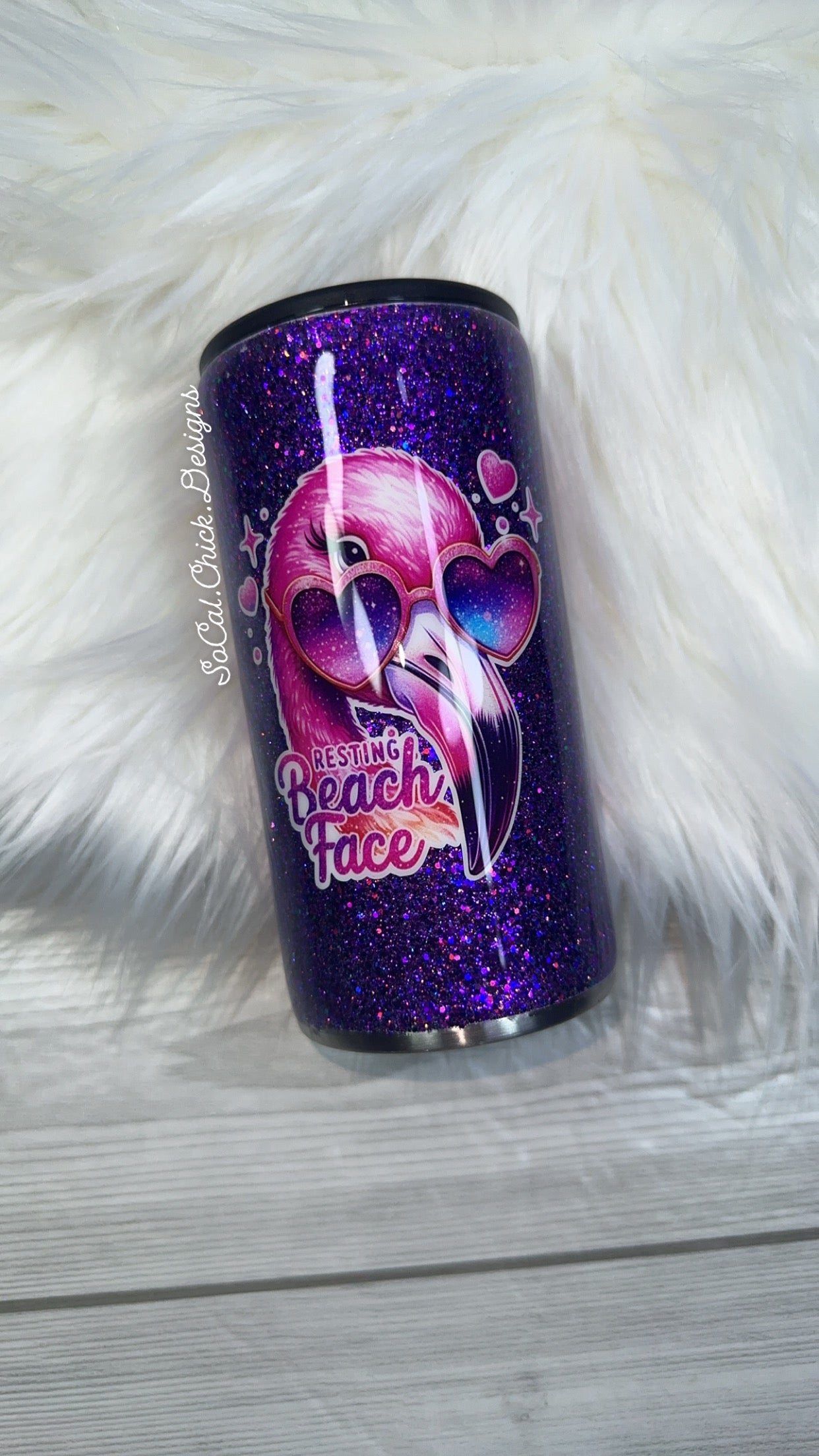 RTS {Resting Beach Face} Slim Can Koozie