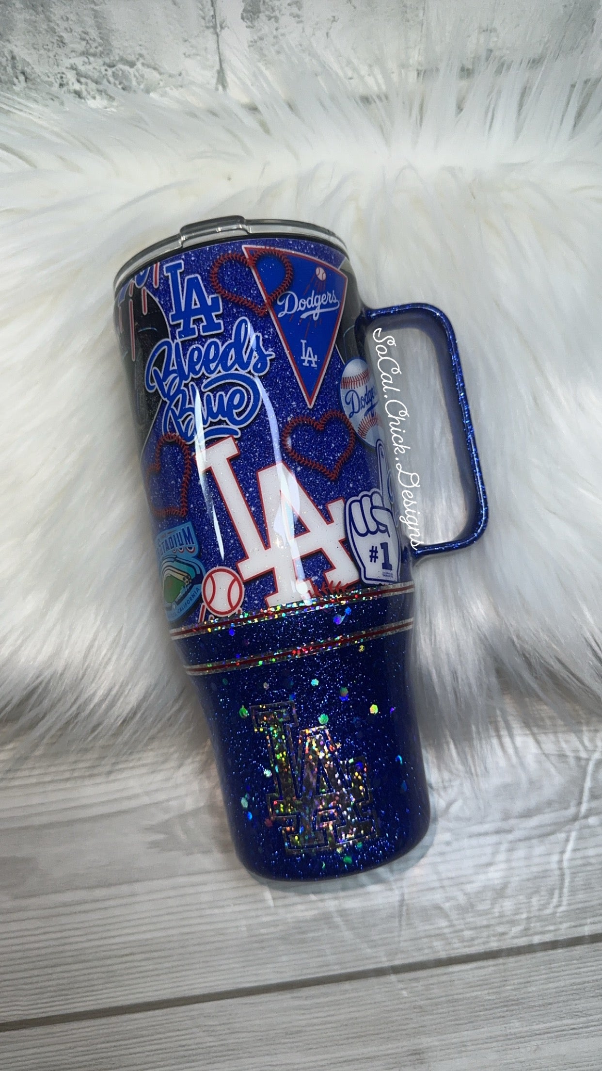 RTS {LA Bleed Blue} 24oz Curve