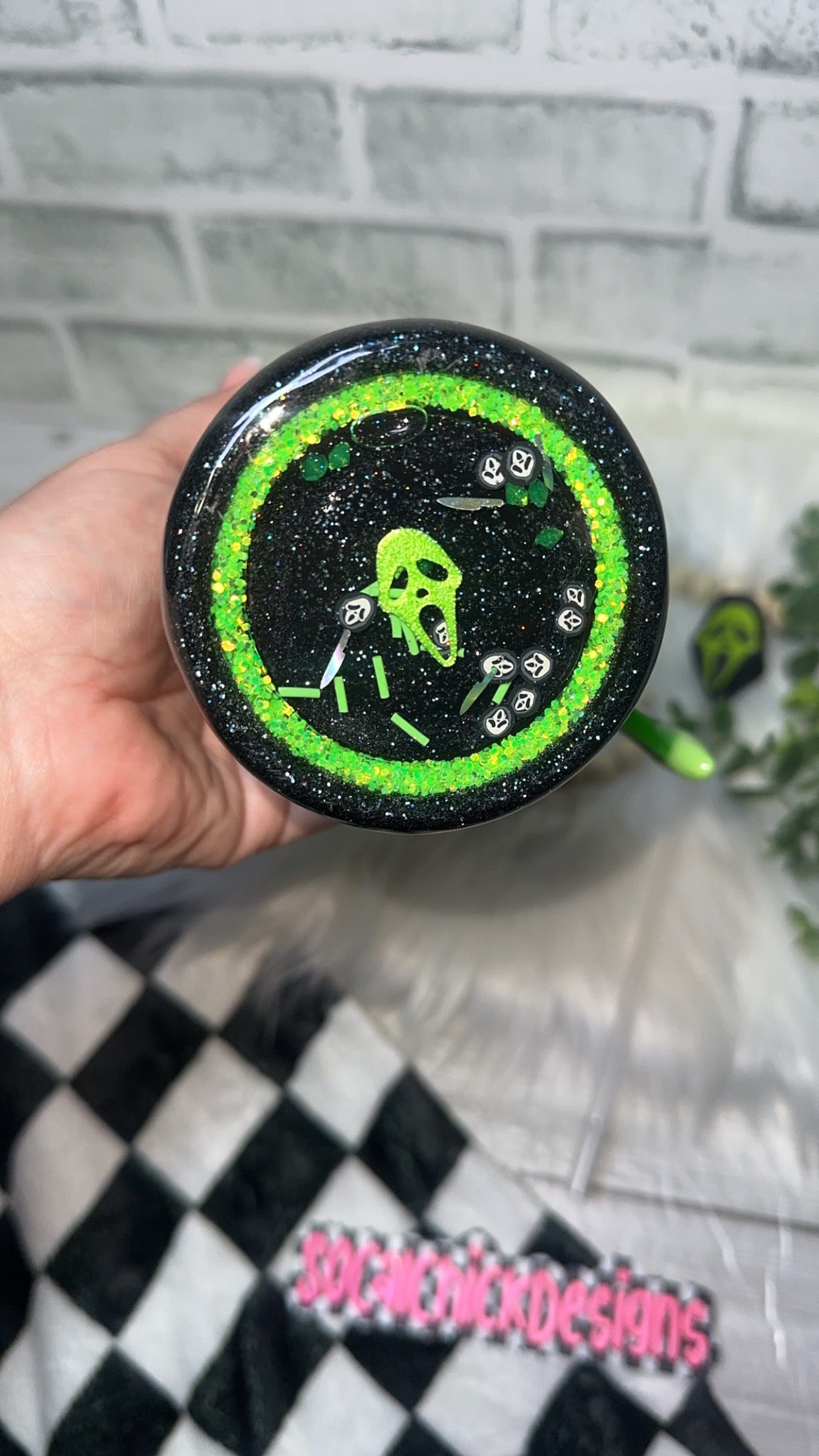 MTO {S T A B - Zipper & Charm, Knife Handle, Snow Globe Bottom & Glow Drip} Select Your Tumbler Style