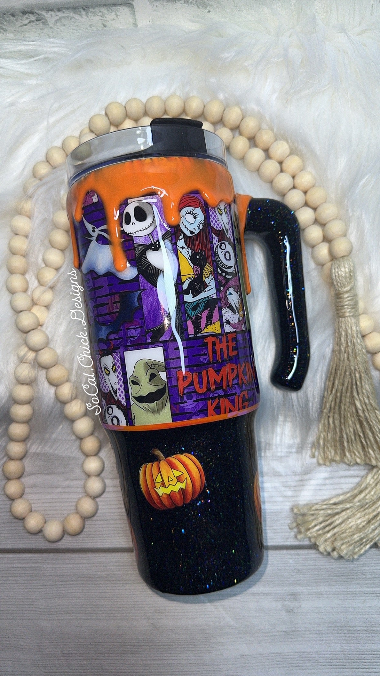 RTS {The Pumpkin King} 30oz Grippy