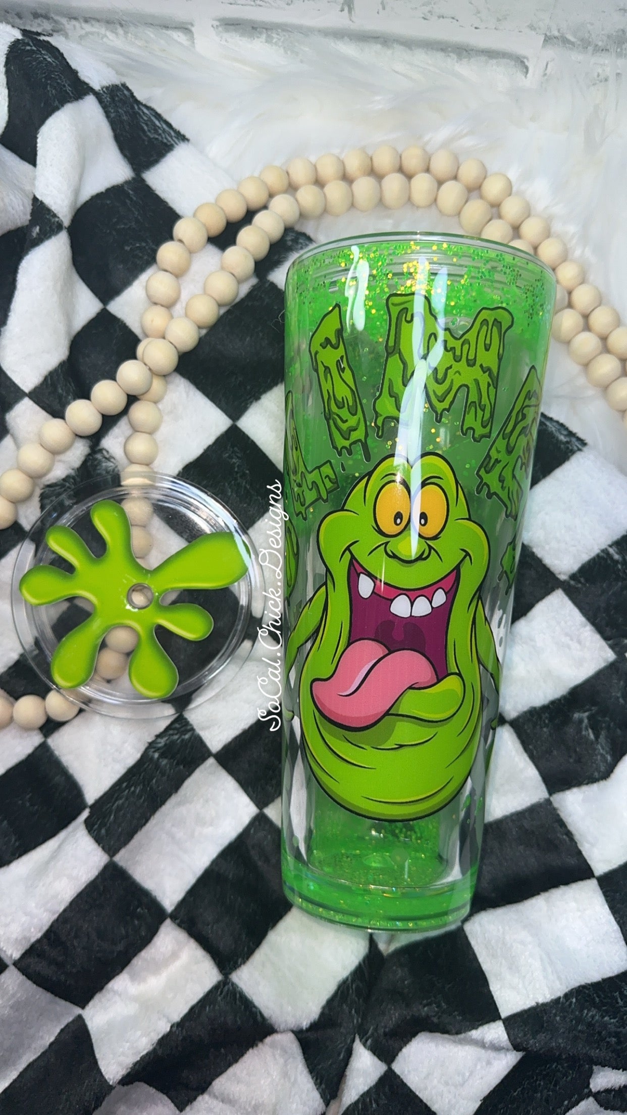 RTS {Slimer- Glow In The Dark} 24oz Snow Globe
