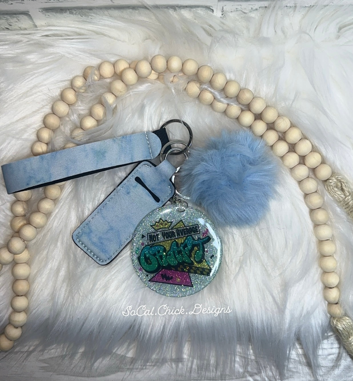 MTO {Add Your Logo} Keychain Marble