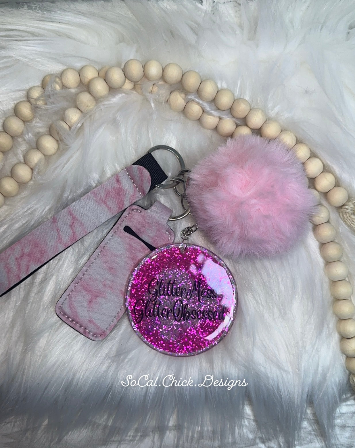 MTO {Add Your Logo} Keychain Marble
