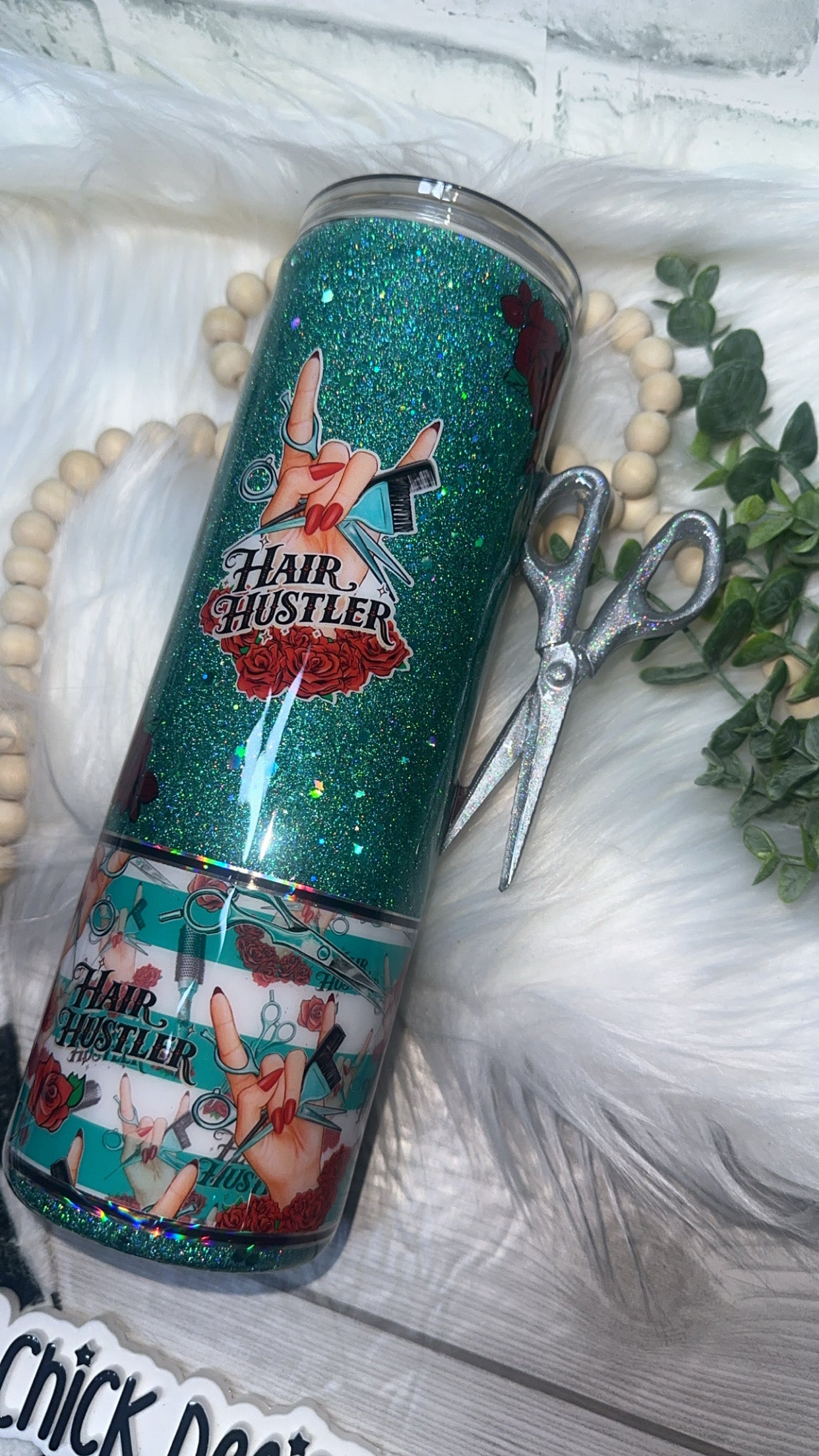 MTO {Hair Hustler with Scissors Handle} Select Your Tumbler Style