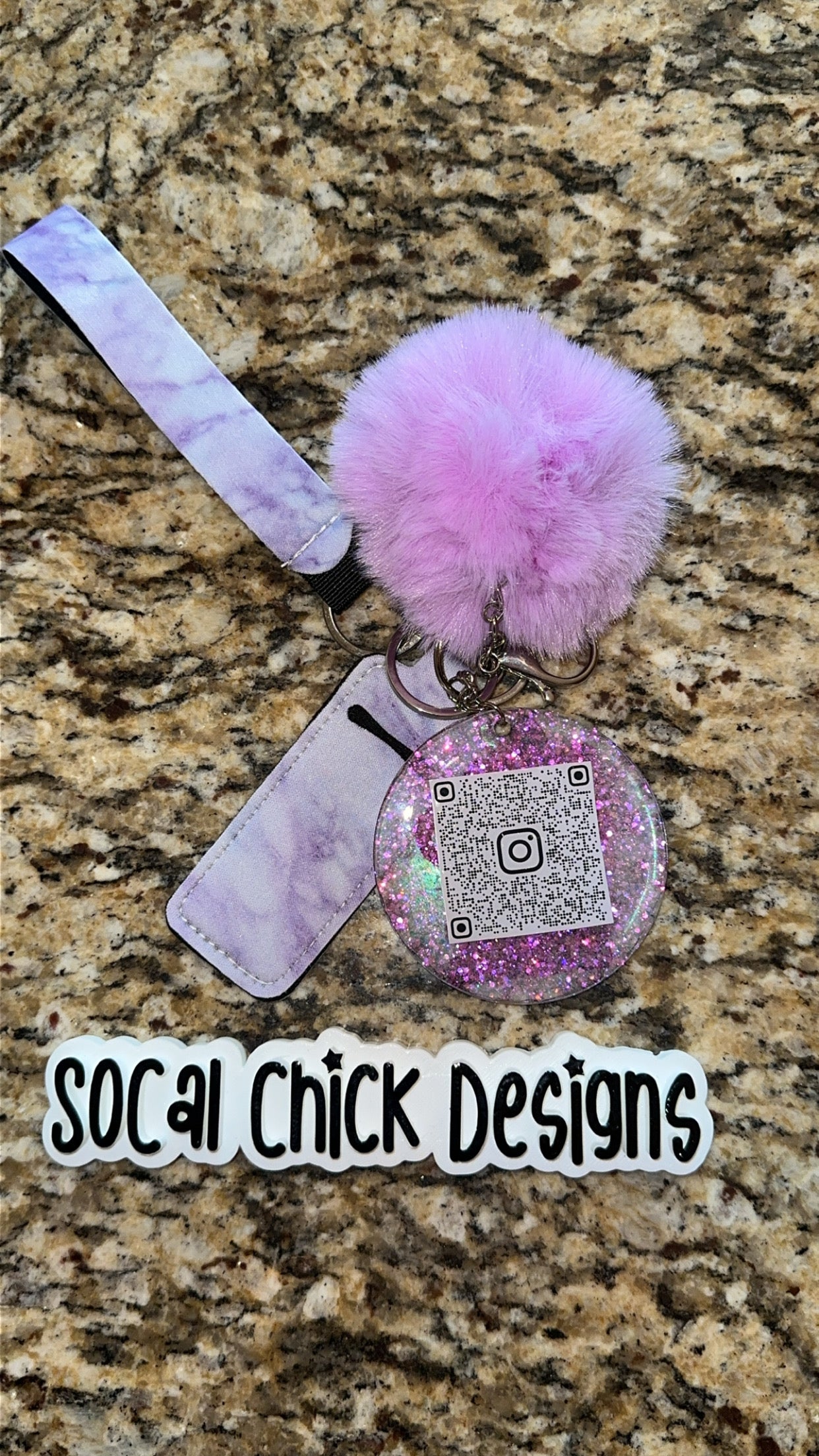MTO {Add Your Logo} Keychain Marble