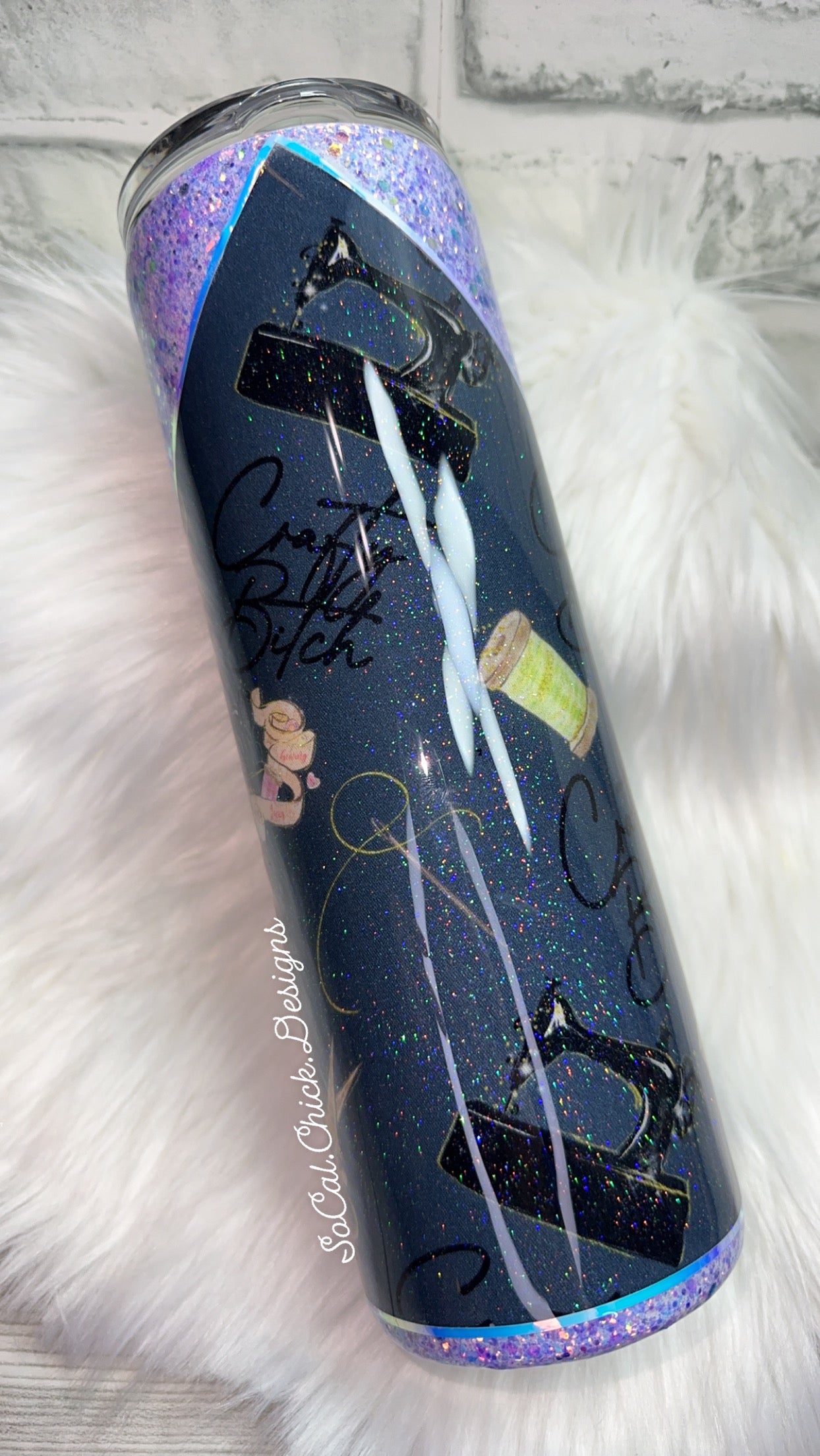 RTS {Crafty B Fabric} 30oz Skinny