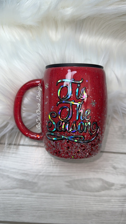 RTS {Tis The Season Red} 14oz Mug