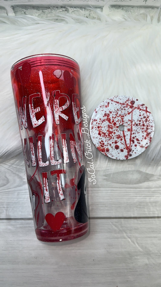 RTS {We're Killin' It- Horror} 24oz Snow Globe