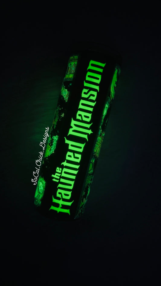 RTS {Haunted Mansion GLOW} 30oz Skinny