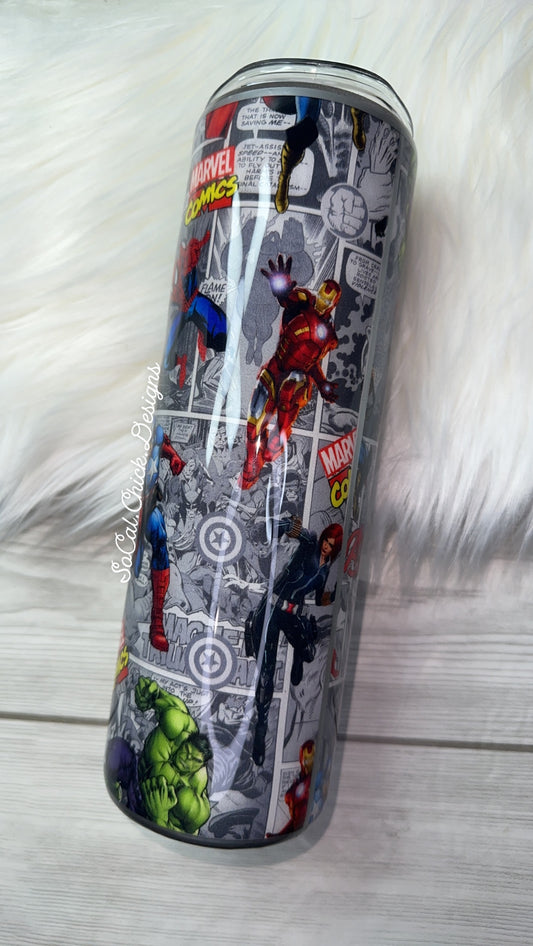 RTS {Avenge Comics Fabric} 30oz Skinny