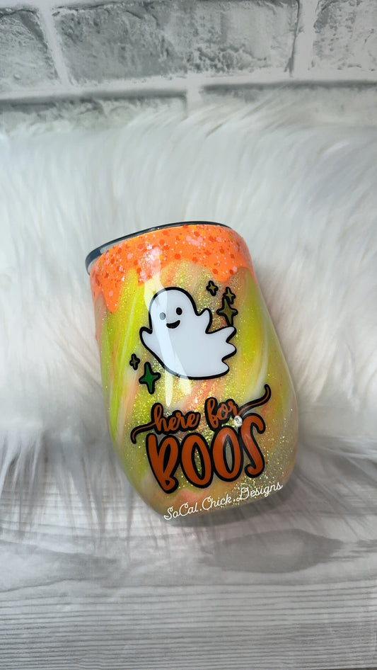 RTS {Here For Boos} Wine Tumbler