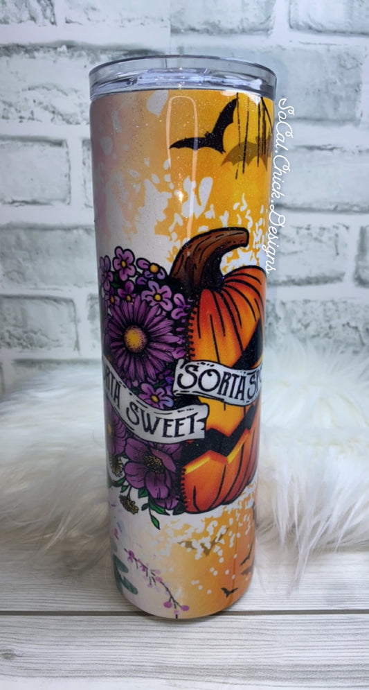 RTS {Sorta Sweet Sorta Spooky} 30oz Skinny