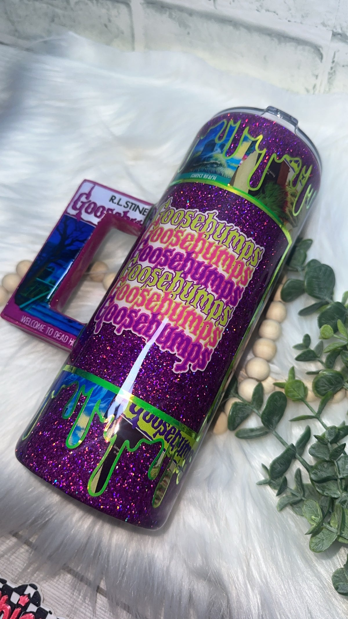 RTS {Goose Bump Book Series Tumbler with Book Handle} 24oz Skinny