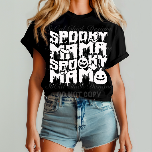 MTO {Spooky Mama Stacked} Adult Shirt/Crewneck/Hoodie