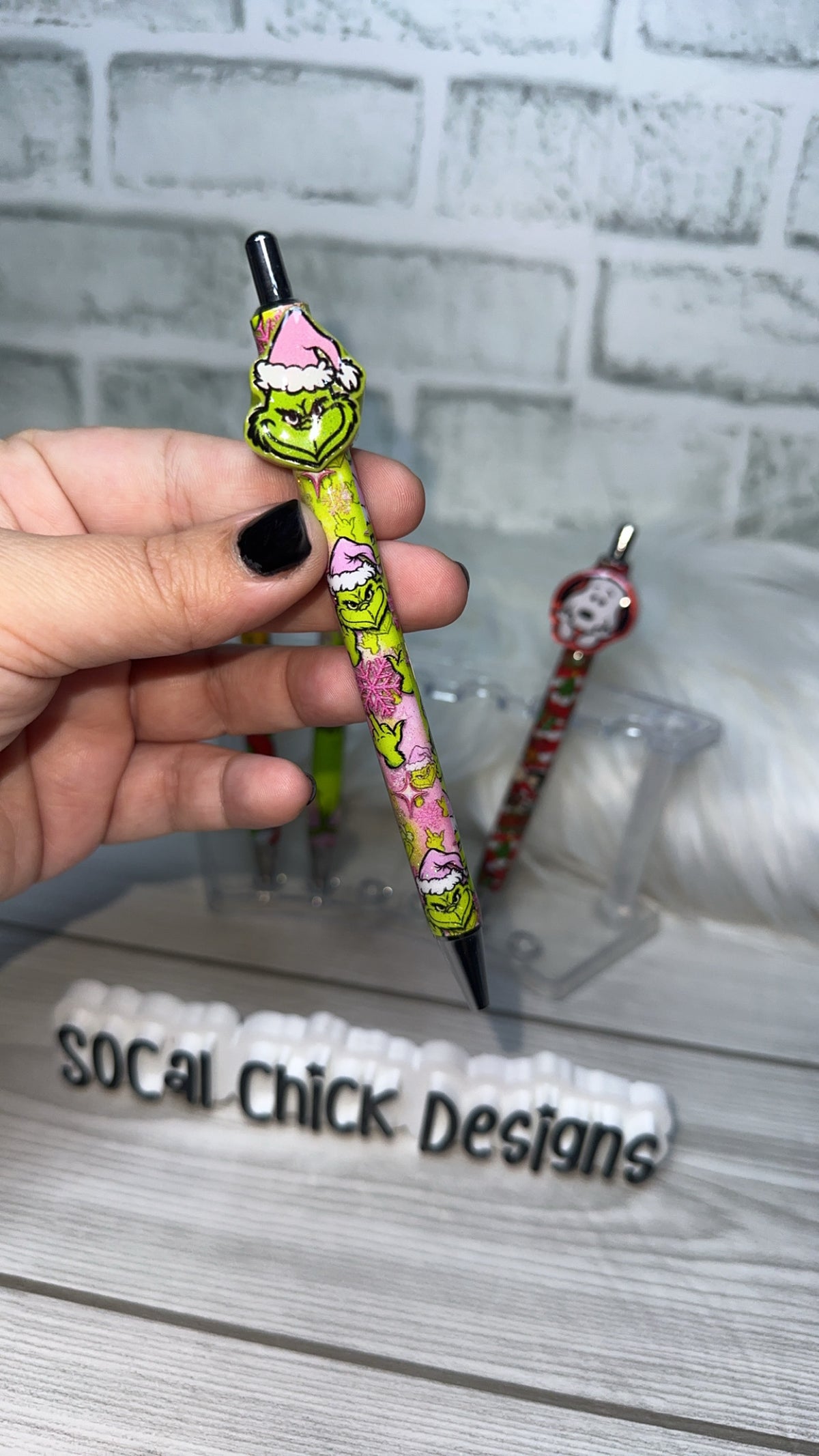 MTO {Christmas Character Pens - w Topper } Select Your Pen