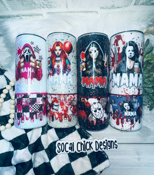 MTO {Horror Mama - Quad Drip} - Select Your Tumbler Style