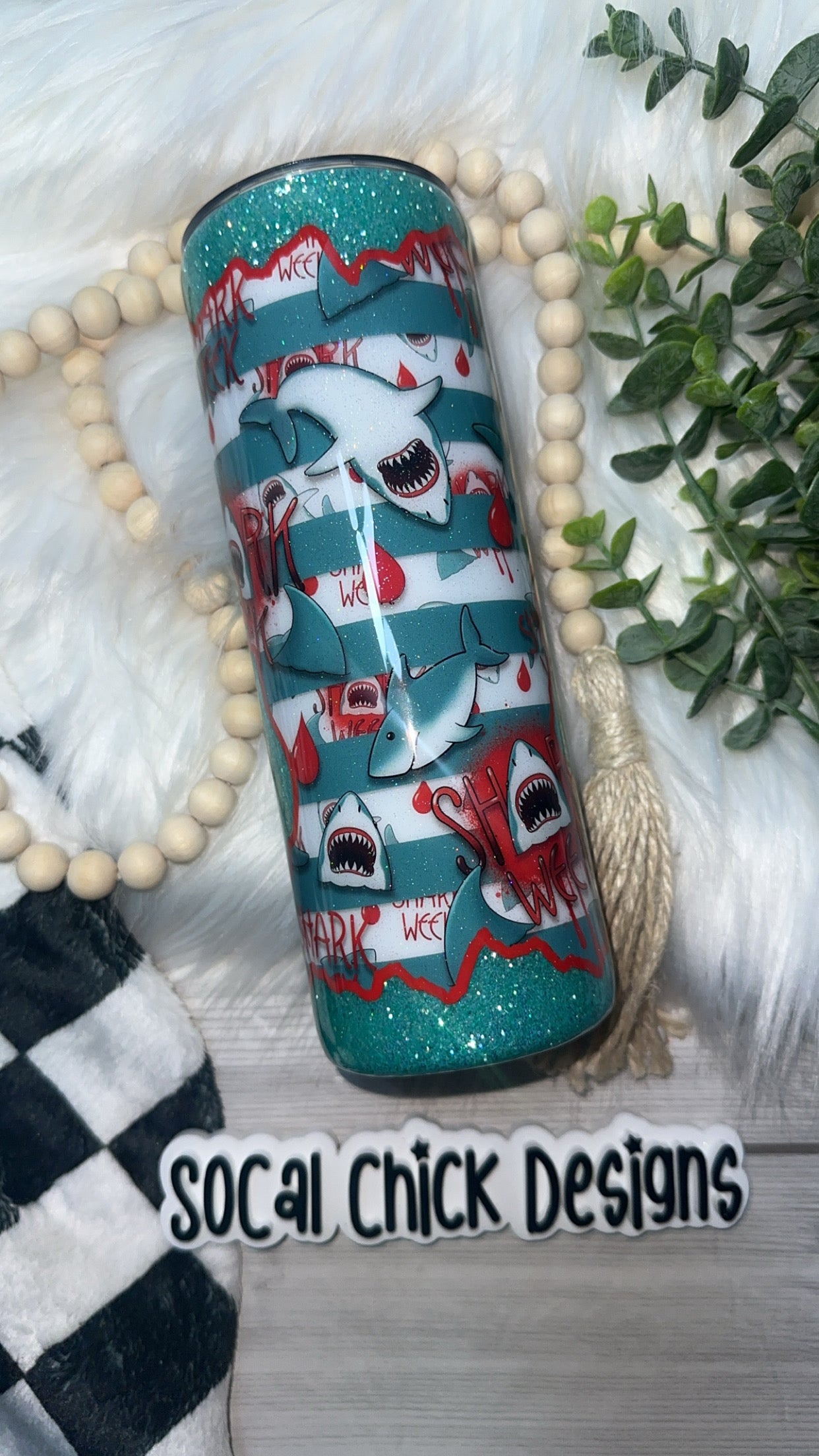 RTS {Shark Week) 20oz Skinny