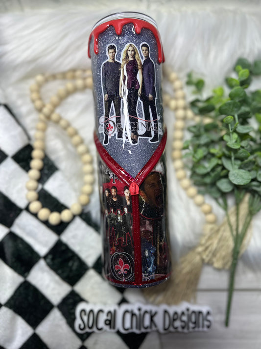 MTO {Originals with Zipper, Charm & Snow Globe Bottom} Select Your Tumbler Style