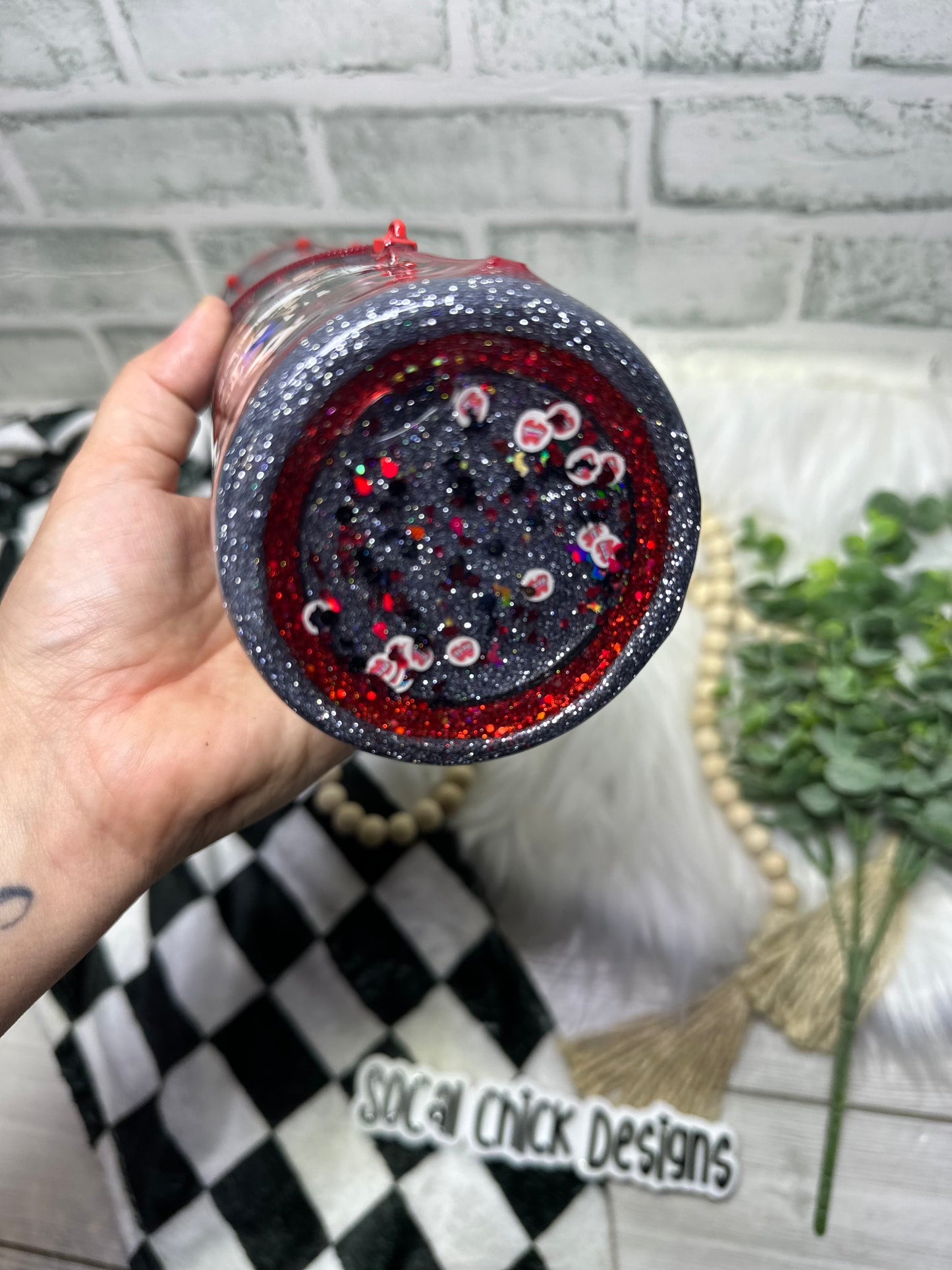 MTO {TVD with Zipper, Charm & Snow Globe Bottom} Select Your Tumbler Style