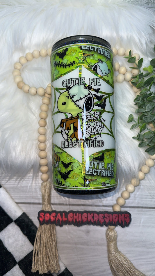 RTS {RTS Cutie Pie Electrified - Glow In The Dark Web} 22oz Fatty