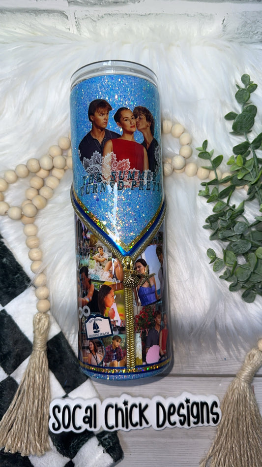 RTS {TSITP Zipper Tumbler w Charm} 30oz Skinny