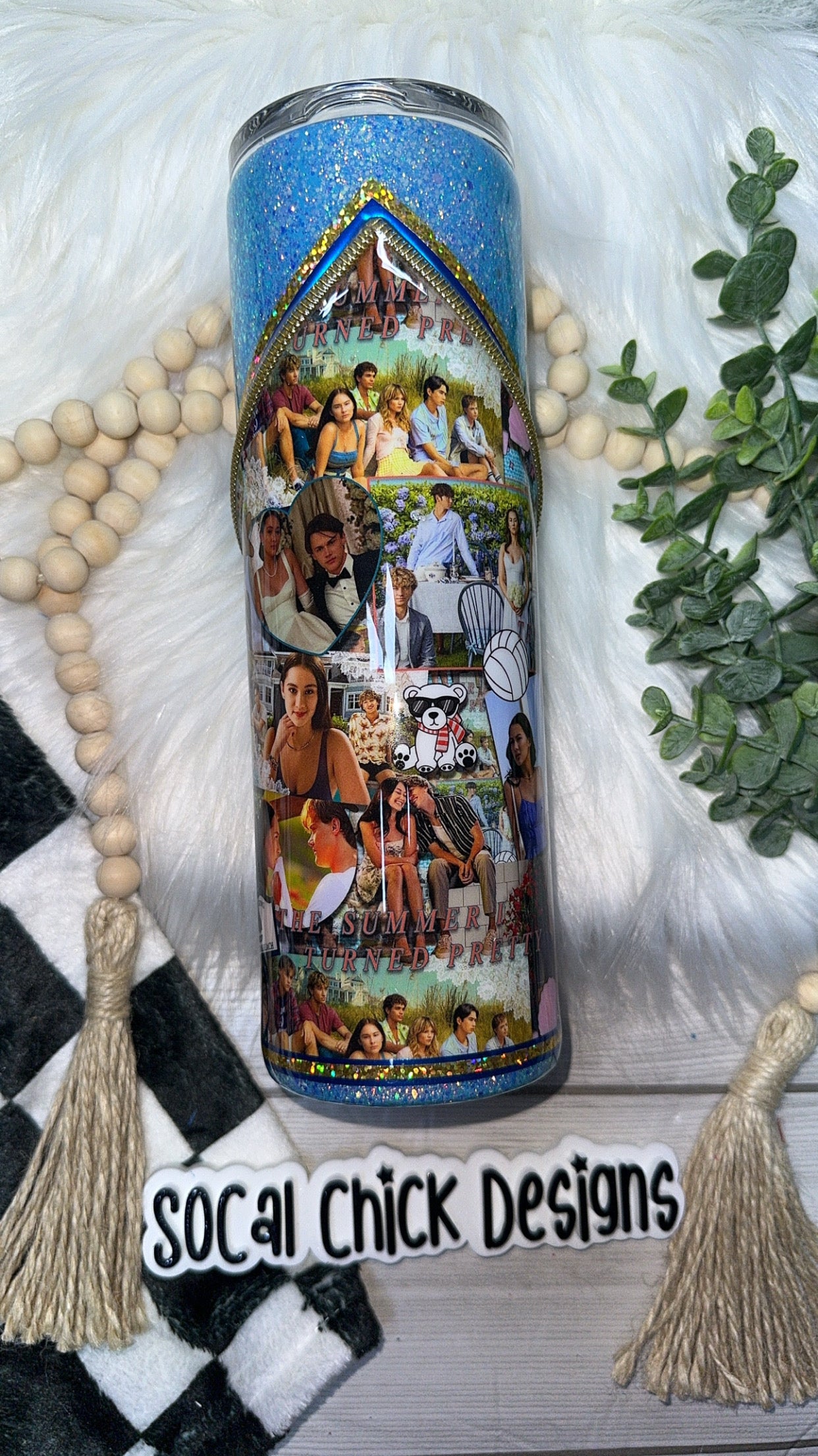 RTS {TSITP Zipper Tumbler w Charm} 30oz Skinny